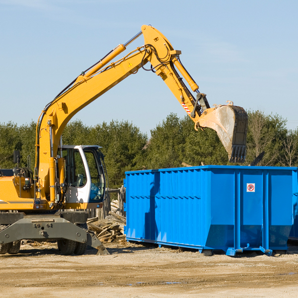 how many times can i have a residential dumpster rental emptied in Saddle Ridge CO